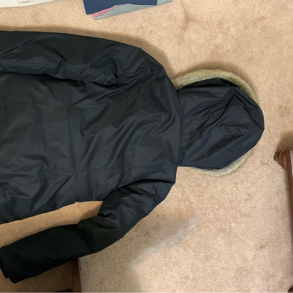 Babaton st moritz parka, short, size small, in black. - Picture 3 of 4